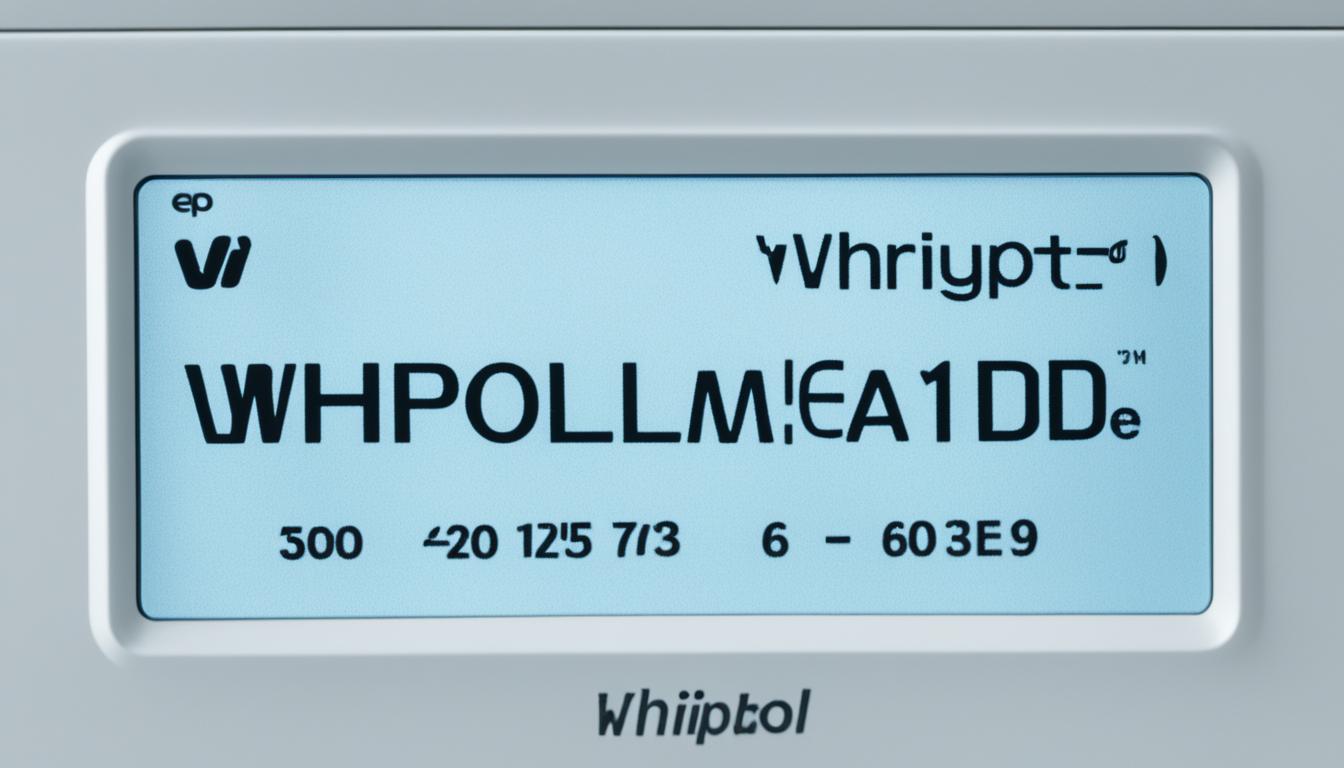 Whirlpool Front Load Washer Error Codes at Bruce Bower blog