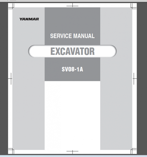 YANMAR SV081A SERVICE MANUAL Machine Catalogic