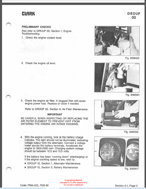 CLARK SM522 GCS/GPS SERVICE MANUAL – Machine Catalogic
