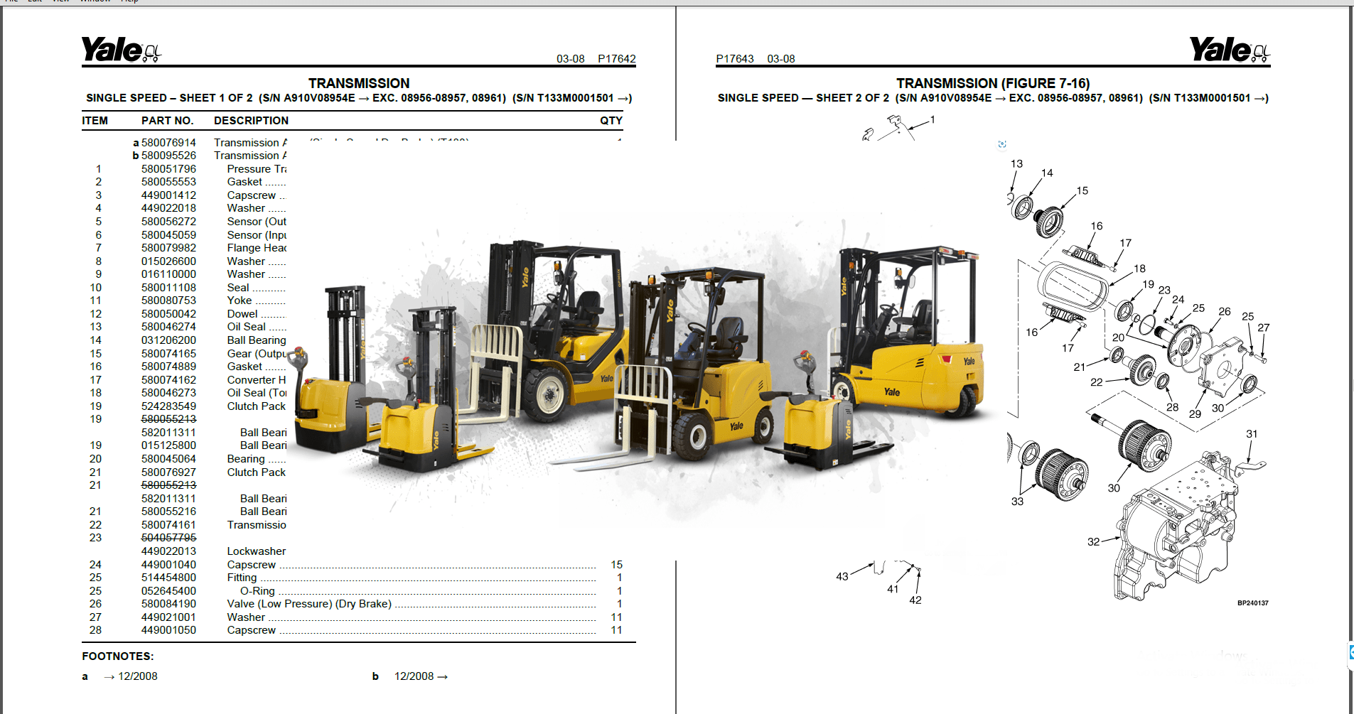 Yale Forklift Parts Manual PDF DVD 45.3 GB Machine Catalogic