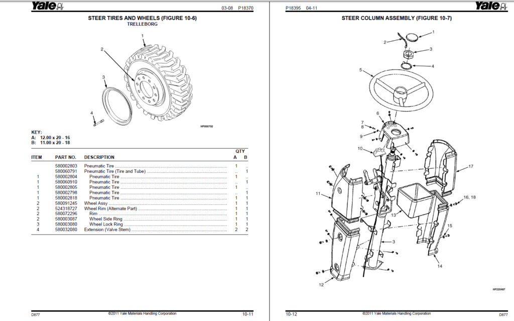 Yale Forklift Parts Manual PDF DVD 45.3 GB Machine Catalogic