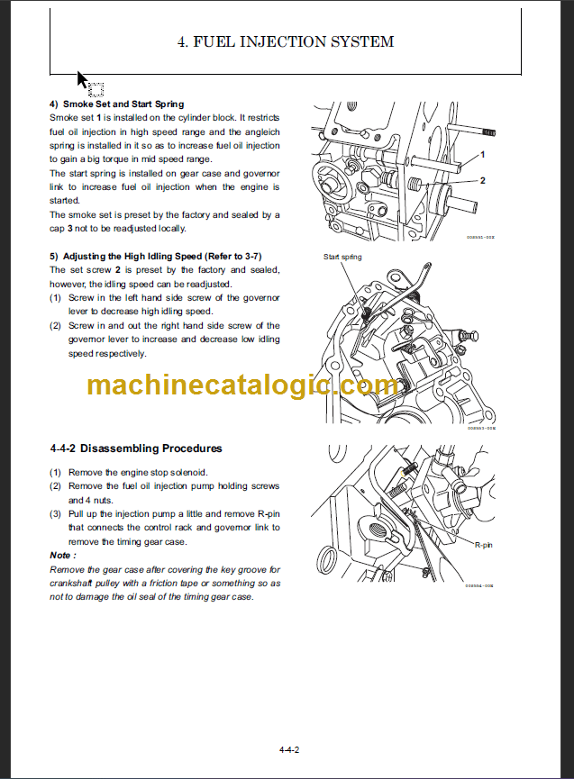 YANMAR SV081 SERVICE MANUAL Machine Catalogic