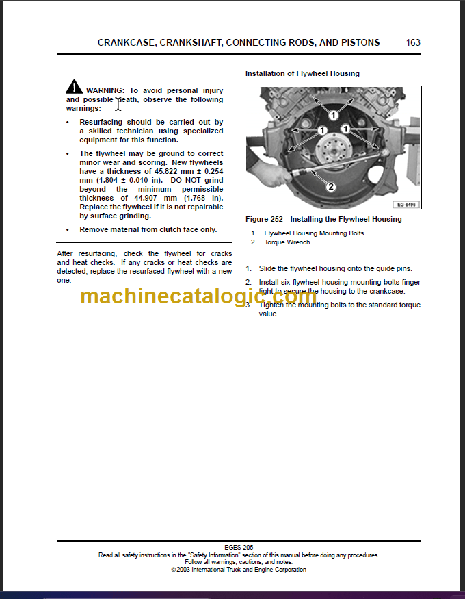 NAVISTAR INTERNATIONAL T444E SERVICE MANUAL – Machine Catalogic