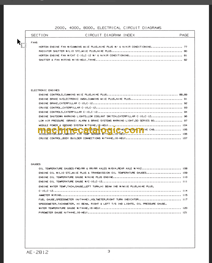 NAVISTAR INTERNATIONAL CTS-5122V CIRCUIT DIAGRAM – Machine Catalogic
