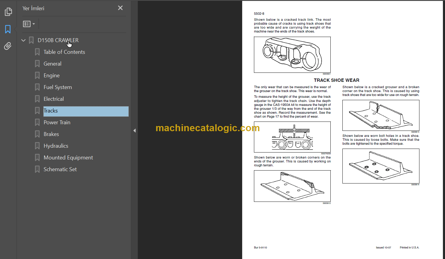 D150B REPAIR MANUAL – Machine Catalogic