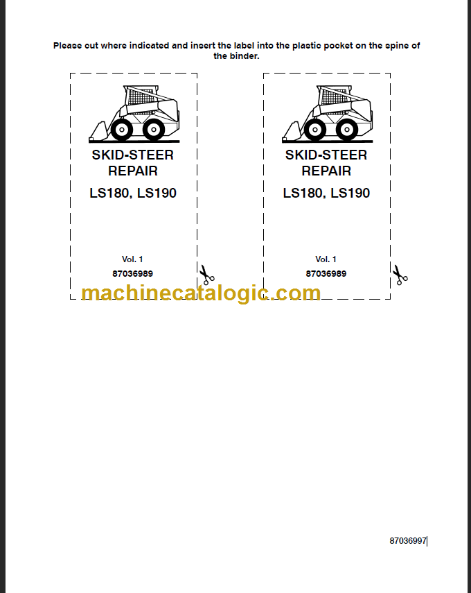 NEW HOLLAND LS180-LS190 REPAIR MANUAL – Machine Catalogic