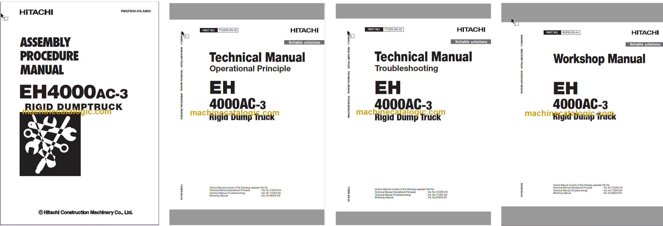 Hitachi EH4000AC-3 Technical and Assembly Procedure and Workshop Manual