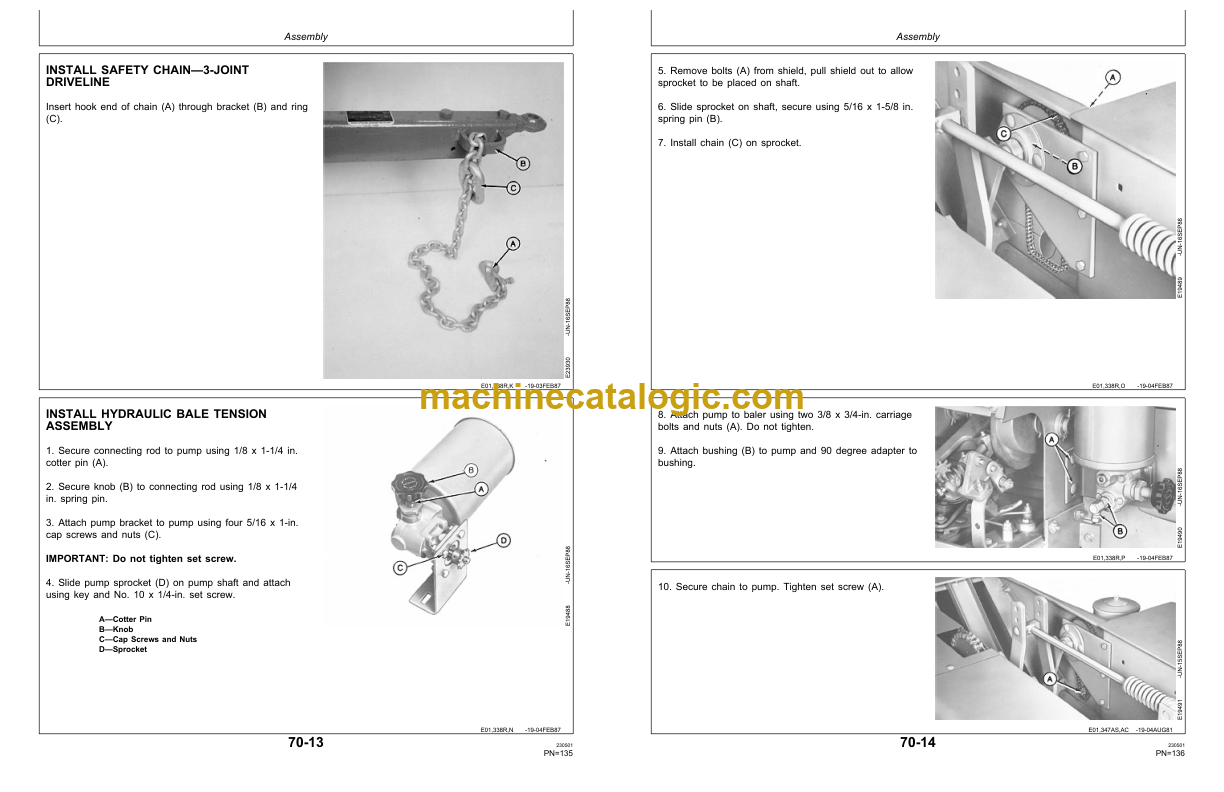 John Deere 348 Baler Operator's Manual (OME82253) – Machine Catalogic