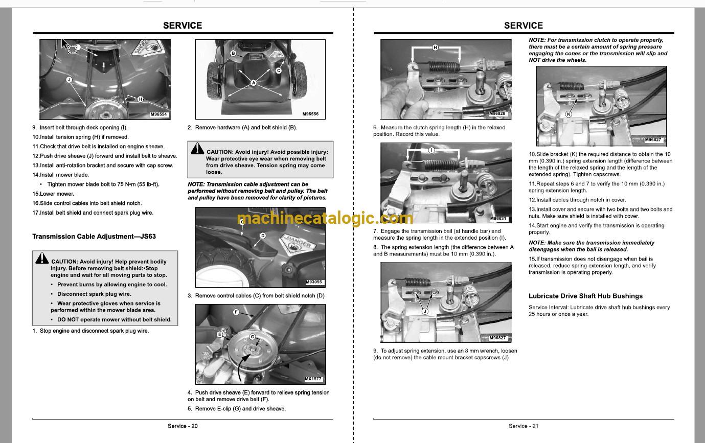 John Deere JS60, JS61, and JS63 21-Inch Walk-Behind Rotary Mowers