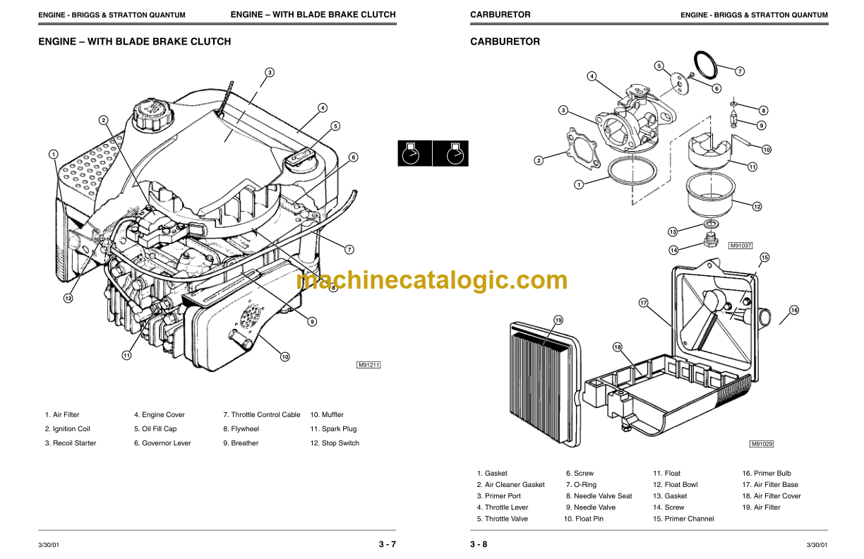 John Deere JA60 JA62 JA65 JE75 JX75 and JX85 21-inch Walk-Behind Mower