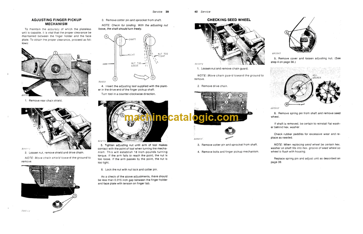 John Deere 1240 Planter Operator's Manual (OMA22708) Machine Catalogic