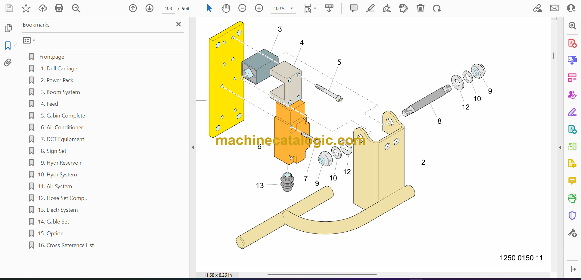 Atlas Copco D710 Rock Drill Parts Catalog Machine Catalogic