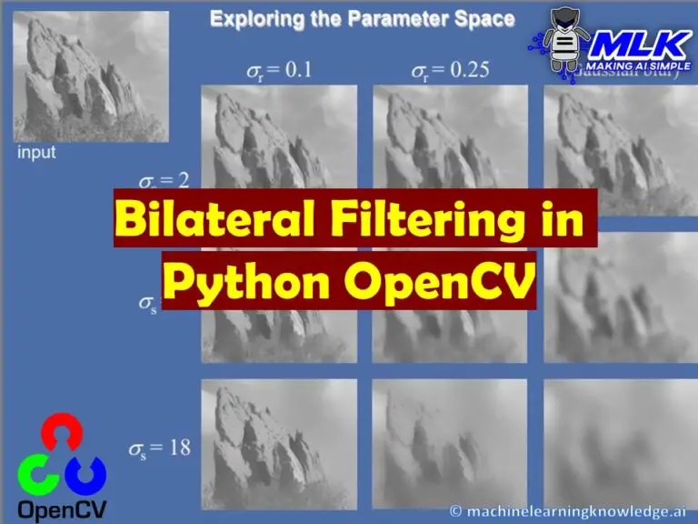 Bilateral Filtering in Python OpenCV with cv2.bilateralFilter() MLK