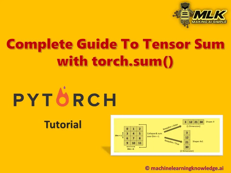 Complete Tutorial for torch.sum() to Sum Tensor Elements in PyTorch MLK Machine Learning