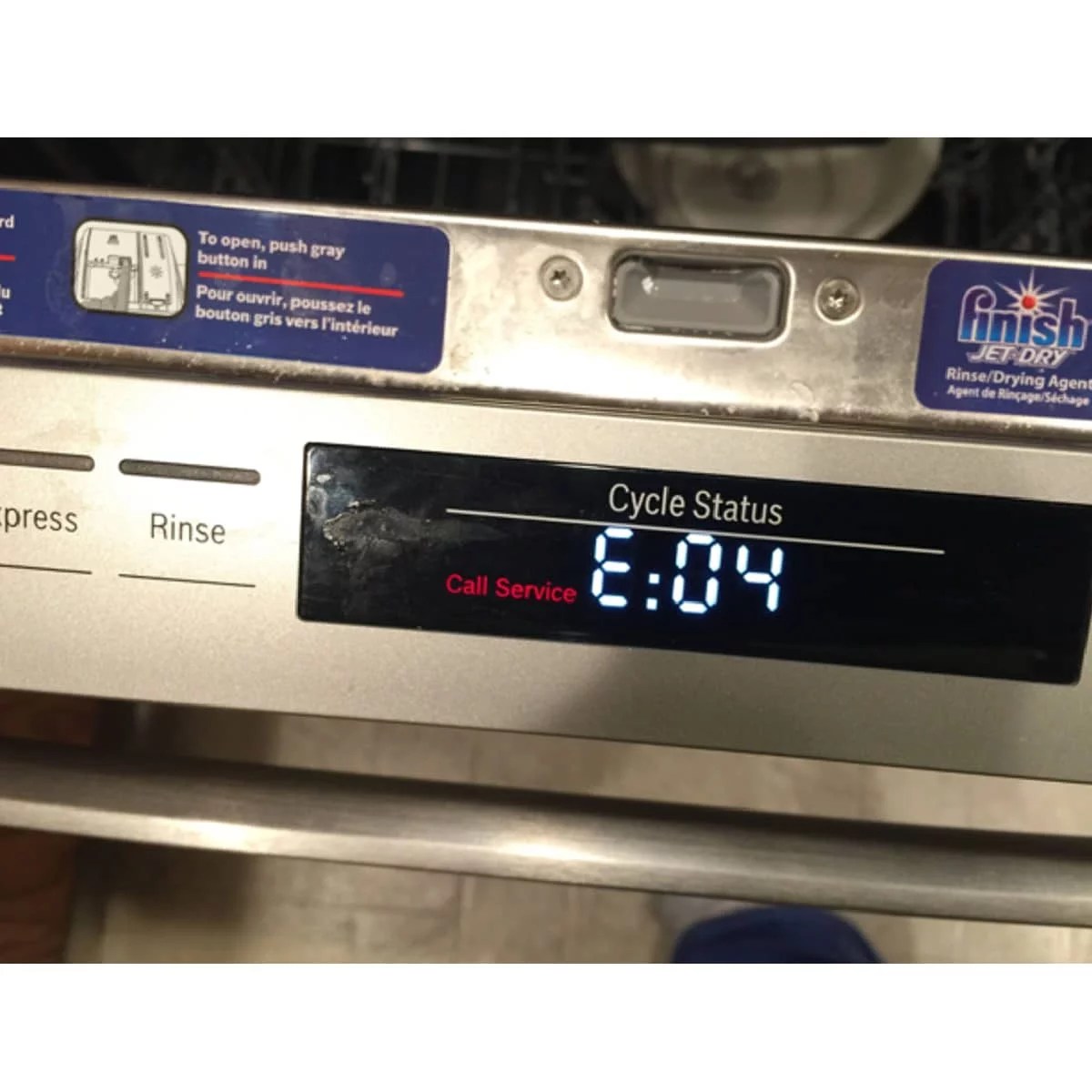 Bosch dishwasher fault codes MachineLounge