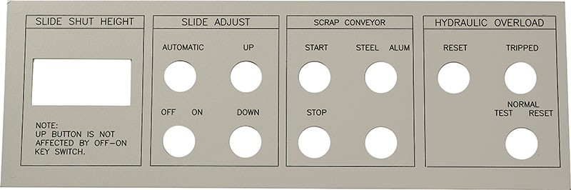 Control Panel Labels Laser Cut Name Plates Electrical Panels