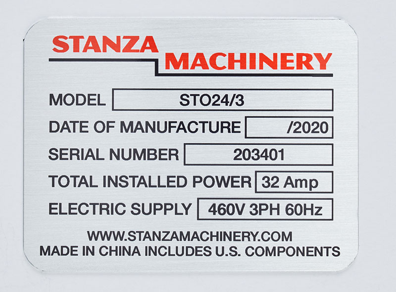 Customized ID Plates and Nameplates Machine Plate Online