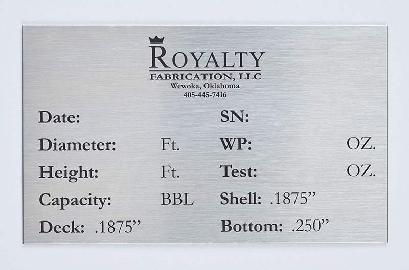 Stainless Steel Plate Engraving Laser Etched Stainless Steel Nameplates
