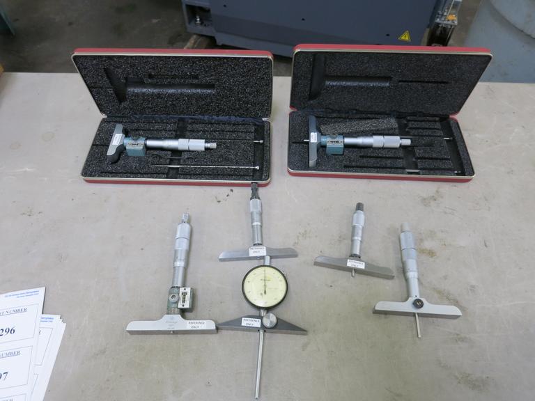 Machines Used Assorted Depth Micrometers