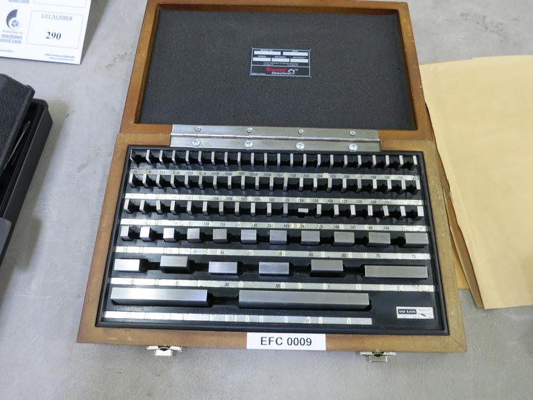 Machines Used Starret Model RS81B Grade B Gage Block Set In Box