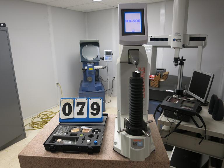 Machines Used Mitutoyo HR500 Hardness Tester with LCD Display