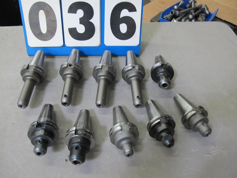 Machines Used (10) Cat40 Taper Assorted End Mill Tool Holders