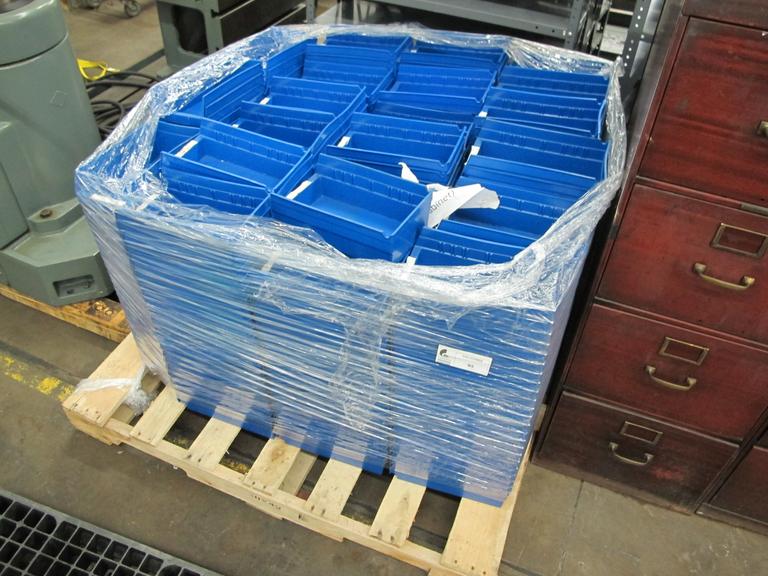 Machines Used Pallet of Plastic Storage Bins as Shown
