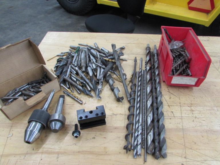 Machines Used Assorted Drill Bits, Extended Length Drill Bits, Bull