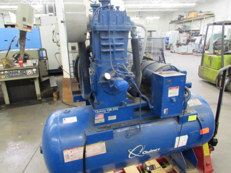 Machines Used Quincy Model QR370ST00366 Reciprocating Air Compressor