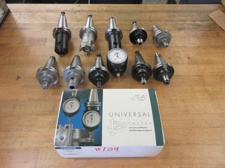 Machines Used Cat 40 Taper Tool Holders, Assorted End Mill Holdeers