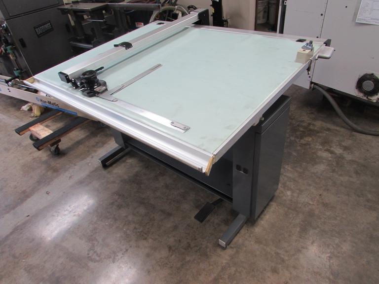 Machines Used Drafting Table with Milton Drafting Machine. Adjustable