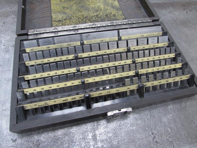 Machines Used Starrett Gauge Block Set W Case