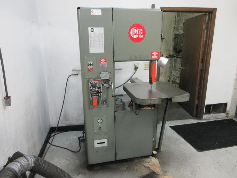 Machines Used Grob 4V18 18" Vertical Bandsaw with Blade Welder and