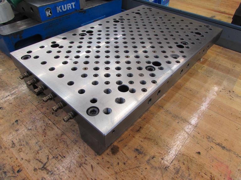 Machines Used Precision Ground Riser Plate W Dilled and Tapped