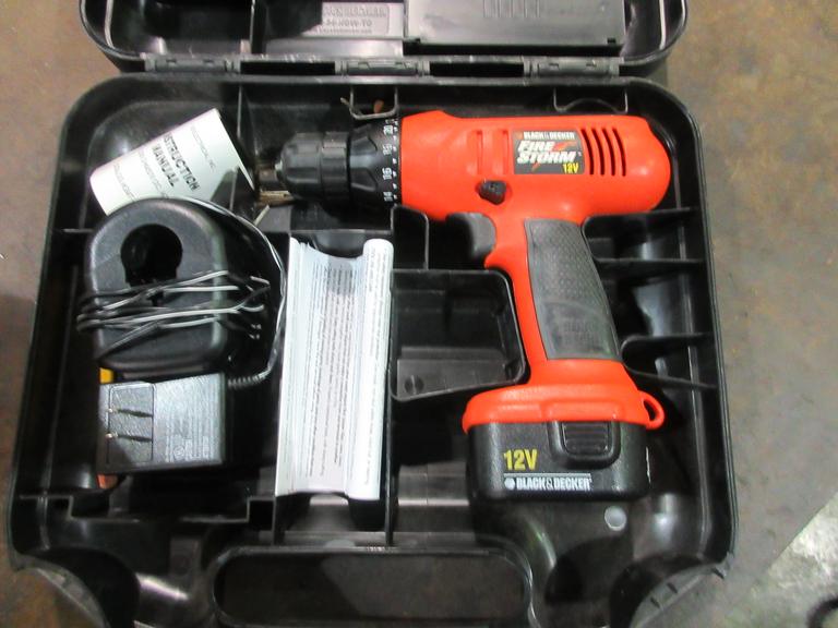 Machines Used | Black and Decker 12V Cordless Drill with Charger and Case