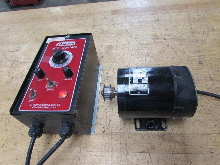Machines Used | Dayton Variable Speed DC Motor with Dayton SCR