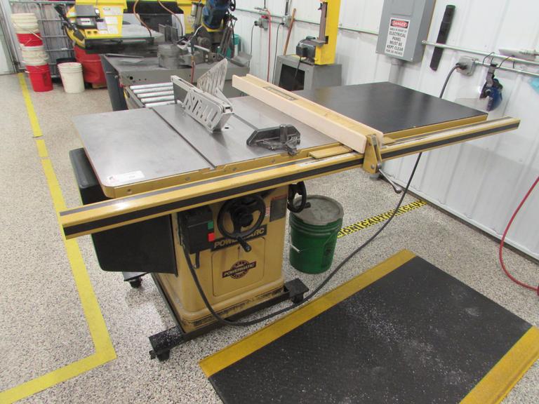 Machines Used Powermatic 66TA Table Saw with Fence and Mobile Base