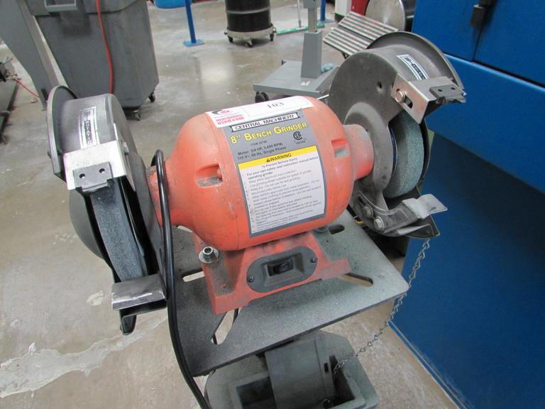 Machines Used Central Machinery 8" Double End Bench Grinder with