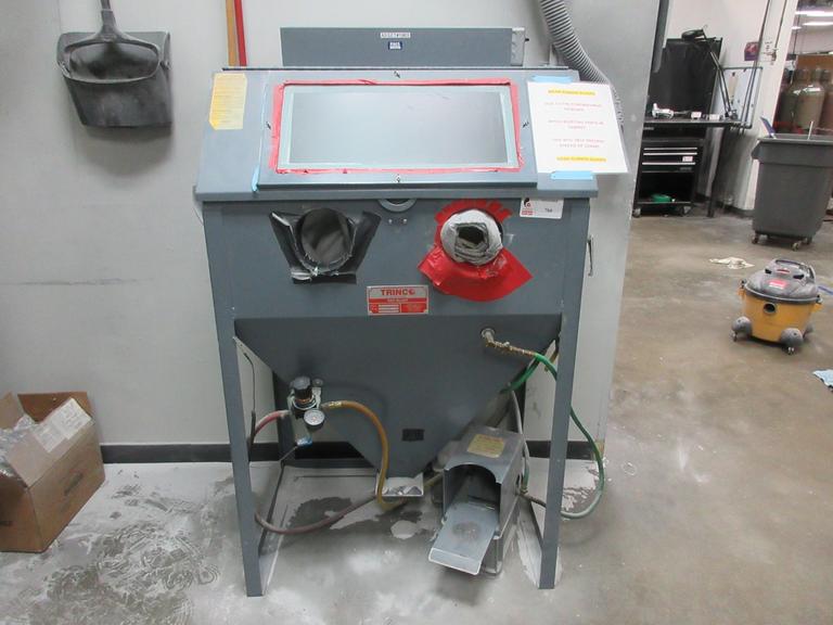 Machines Used Trinco Model 36BP Sand Blast with Gloves, Gun