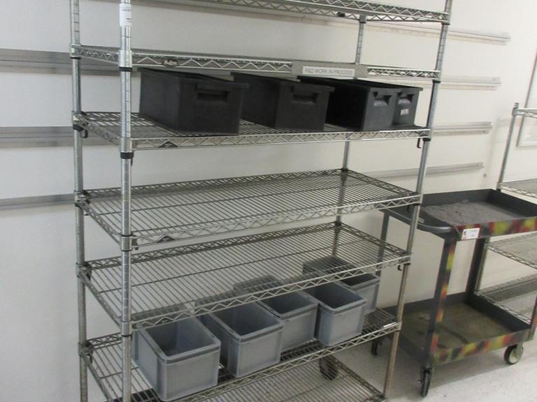Machines Used Portable Metro Rack, Stainless, 8 Shelves