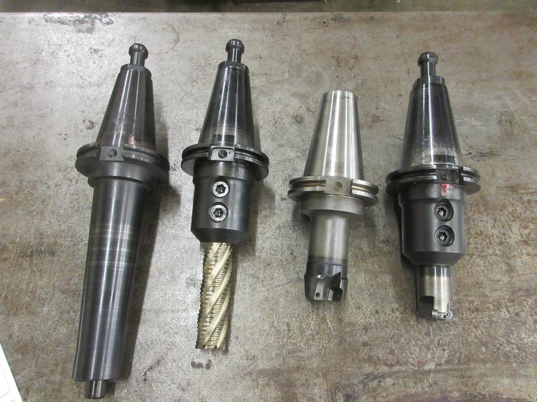 Machines Used Command Cat 50 Taper Tool Holders (4), Some with Insert