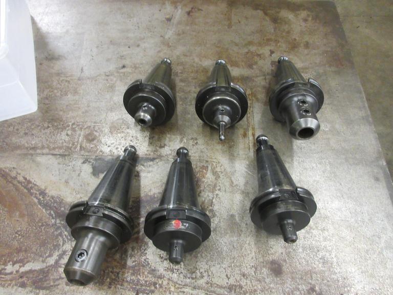 Machines Used Command Cat 50 Taper Tool Holders (6) End Mill Holders