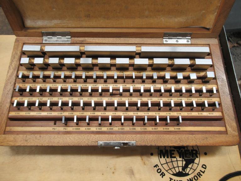 Machines Used Kuroda Gage Blocks, Set No. 2B, Grade B, Box Number 82506