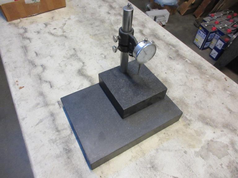Machines Used Black Granite Surface Plate Set with Dial Indicator Stand