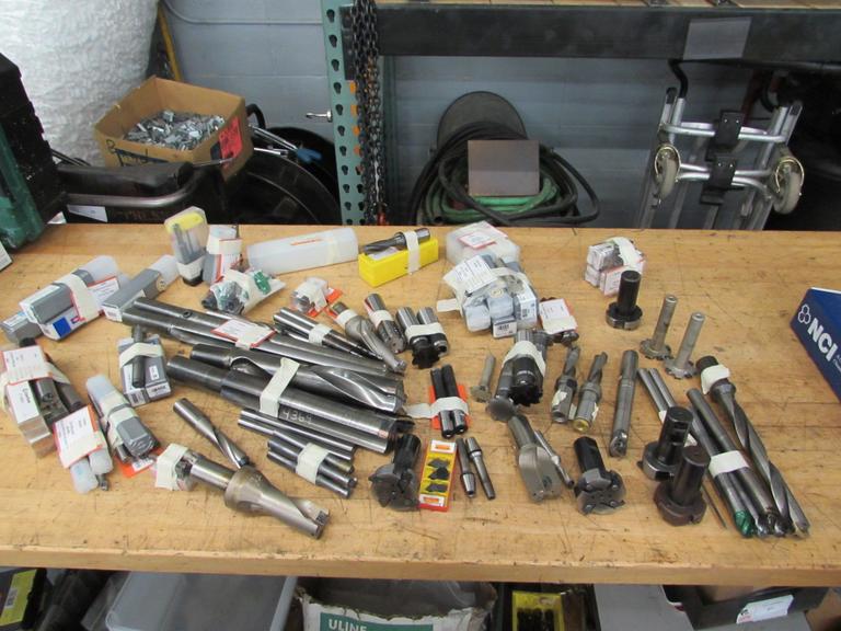 Machines Used Large Lot of Insert Tooling Drills, End Mills, Boring