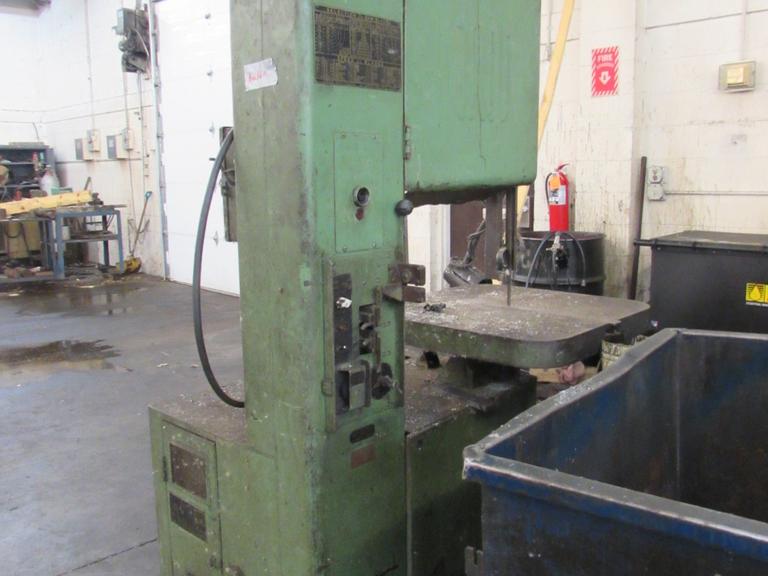 Machines Used Grob NS18 Vertical Band Saw with Blade Welder/Grinder