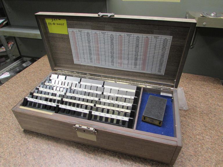 Machines Used DoAll Set of Gage Blocks. .1001" to 4" with Stone and Case