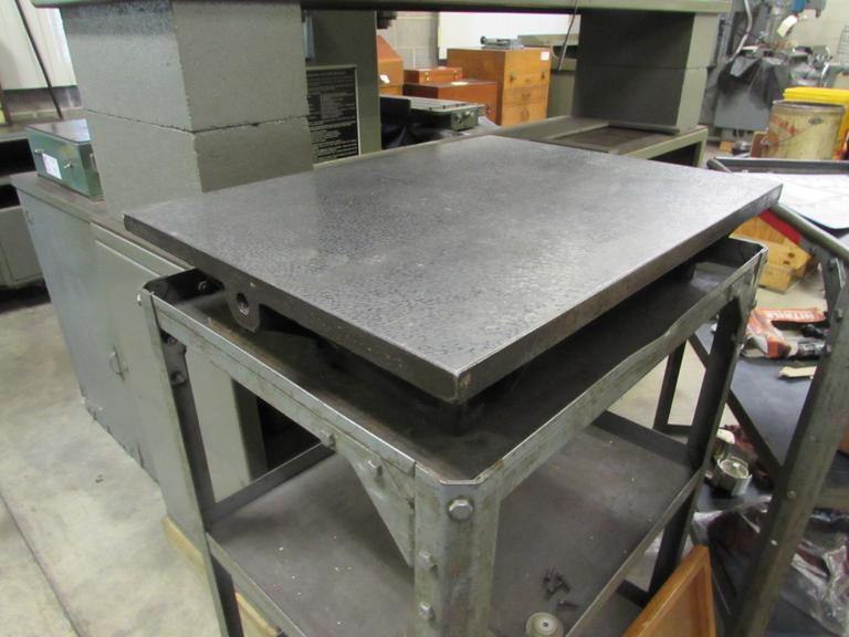 Machines Used 18" x 24" Cast Iron Surface Plate. Cart Not Incliuded