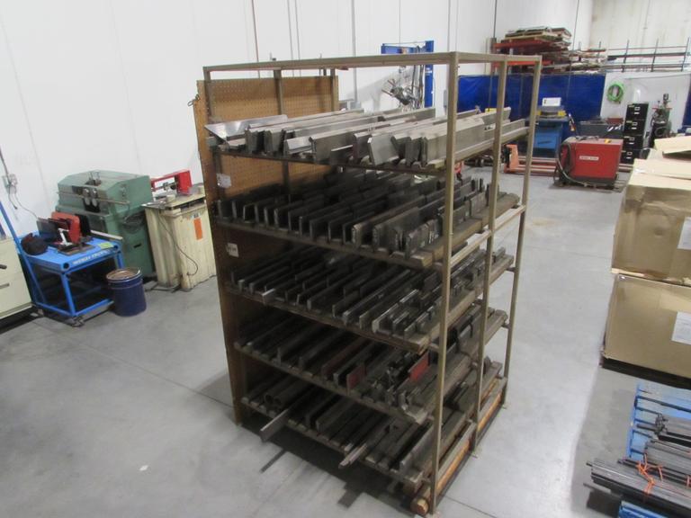 Machines Used Large Assortment of Press Brake Dies with Rack