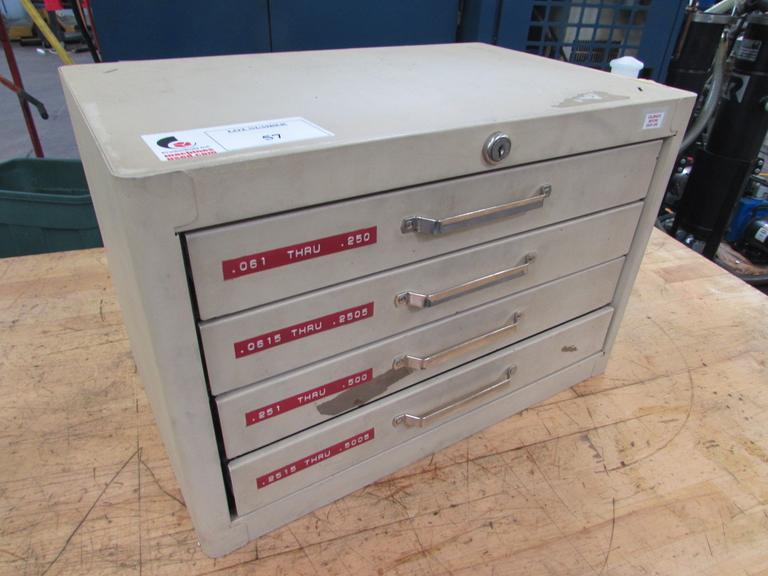 Machines Used Gage Pin Set from .061" to .5005" in 4Drawer Organizer